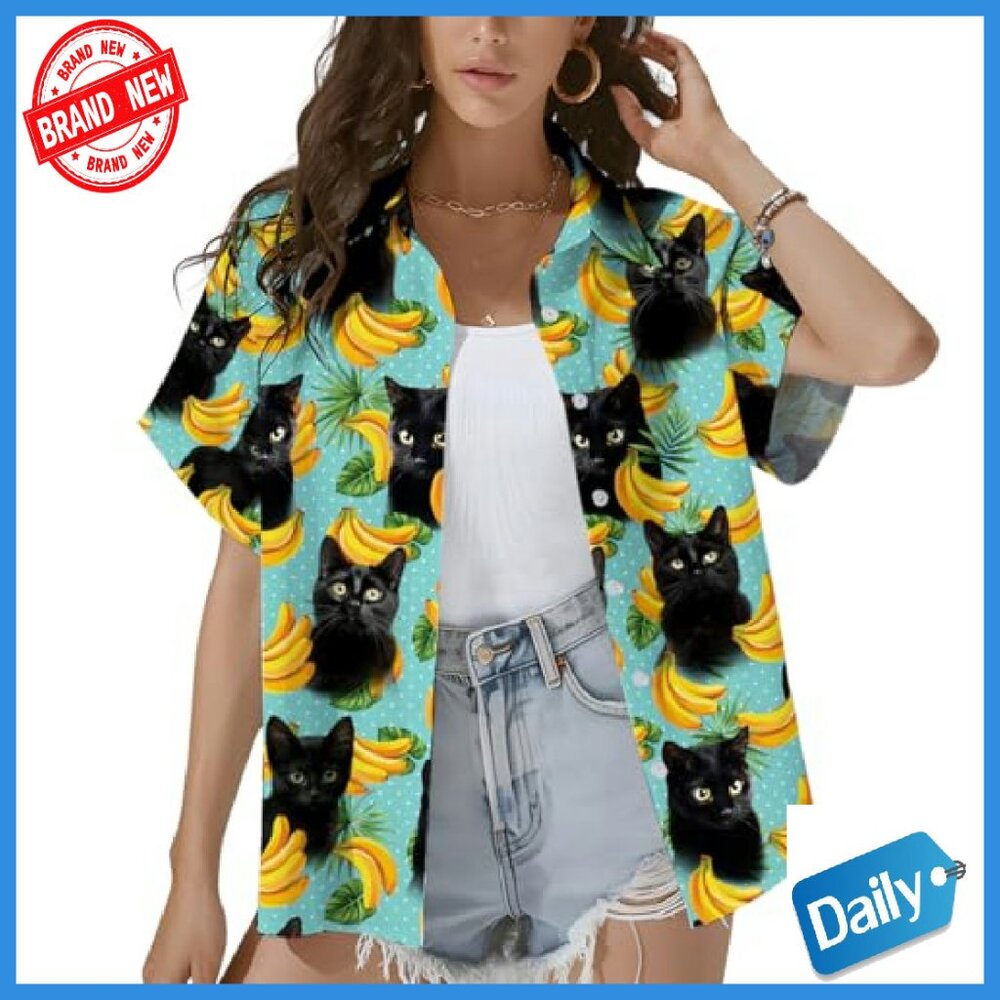 Lightweight Polyester Hawaiian Button Down Shirt … - image 2